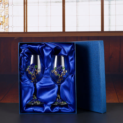 Household enamel crystal glass red wine glass goblet decanter