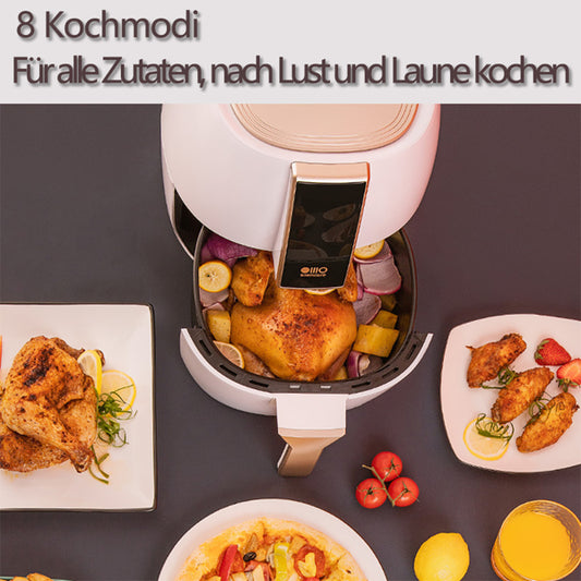 Air Fryer 4L Large Capacity Multifunction Air Fryer Fat-Free Cooking, 1400.00W, Healthy and Low Fat Simple and Elegant Kitchen Utensils