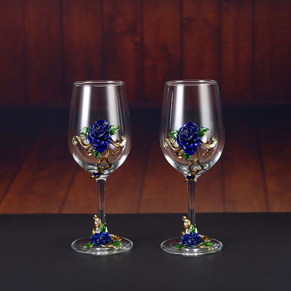 Household enamel crystal glass red wine glass goblet decanter